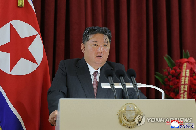 김정은 북한 국무위원장. 평양 조선중앙통신=연합뉴스.