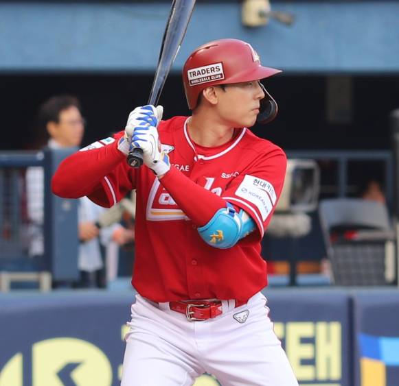 28일 인천 KIA전 선발 라인업에 포함된 김성욱. SSG 제공