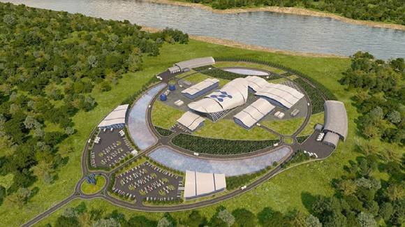 소형모듈원전(SMR) 플랜트 가상 조감도 [사진=두산에너빌리티]