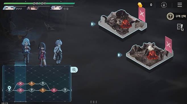 ▲ 스토리나 코어한 콘텐츠는 로그라이크 덱빌딩 형식이지만