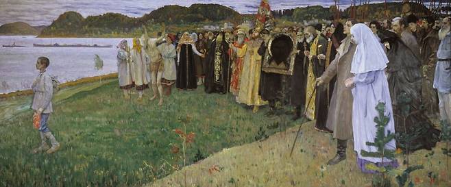 미하일 네스테로프 <루스에서. 인민의 영혼>(1914-16) / 출처. Wikimedia Commons