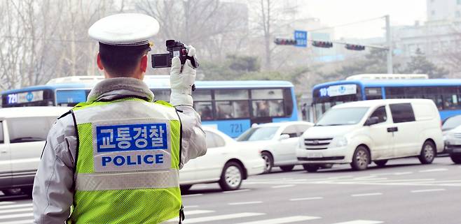 꼬리물기 집중단속 이미지 [헤럴드DB]