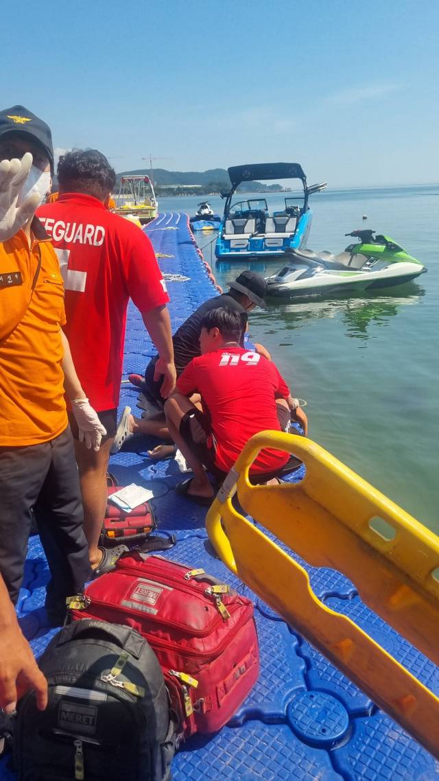 ▲지난 23일 부산 기장군 일광읍 인근 바다에서 해녀 2명이 숨졌다.ⓒ부산소방재난본부