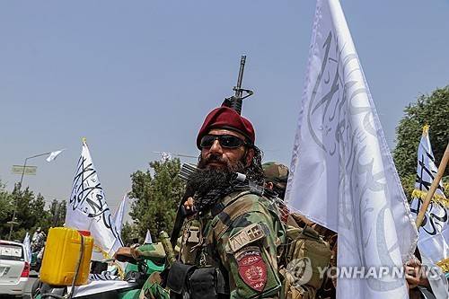 탈레반 정권 보안 요원들 [EPA 연합뉴스 자료사진. 재판매 및 DB 금지]