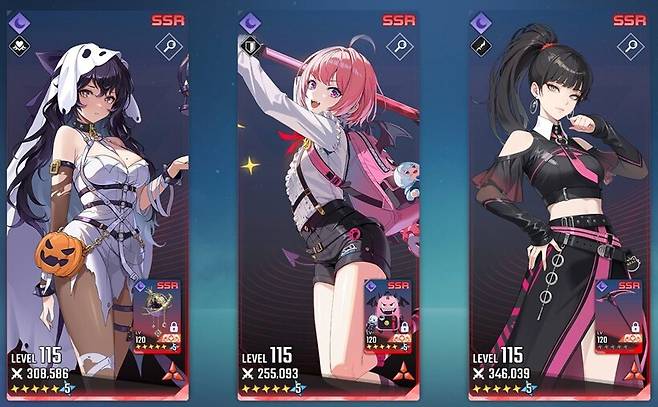 ▲ 새로운 암속성 조합, 현재는 샬럿을 밀어내고 민니가 들어가 있다