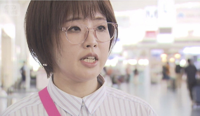 옴진리교 교주 아사하라 쇼코의 딸 마쓰모토 리카. [아베마 뉴스 화면 갈무리]