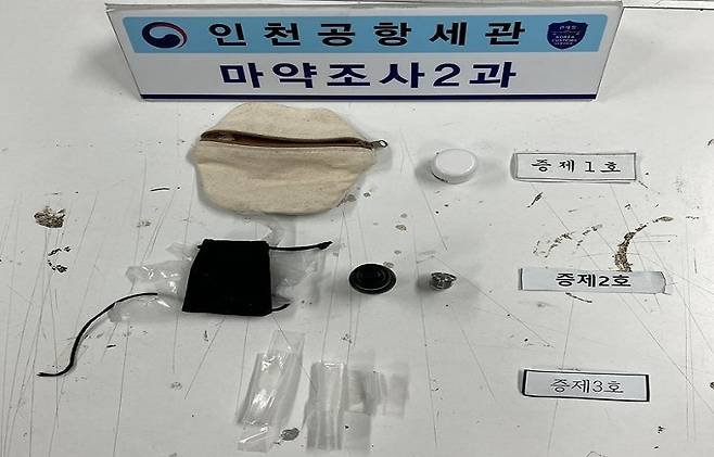 캄보디아서 쇼호스트 활동하며 필로폰 밀수한 한국인 덜미 [인천공항세관 제공. 재판매 및 DB 금지]