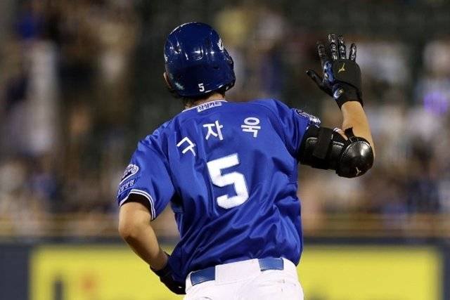 삼성 등번호 5번 구자욱. 삼성 라이온즈 제공