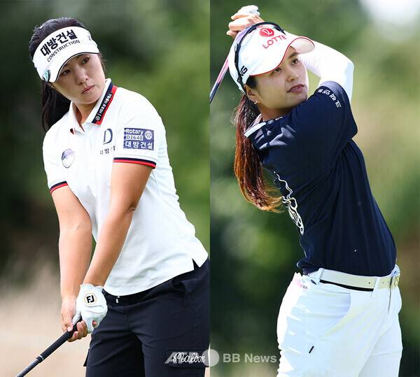 2025년 미국여자프로골프(LPGA) 투어 FM 챔피언십에 출전한 이정은6, 최혜진 프로. 사진제공=ⓒAFPBBNews = News1 (사진을 무단으로 사용하지 마십시오)