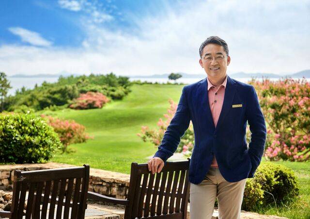 오는 10월 열리는 LPGA투어 BMW레이디스 챔피언십 개최 코스로 확정된 전남 해남군 파인비치 골프링크스 허명호 대표. 파인비치 골프링크스 제공