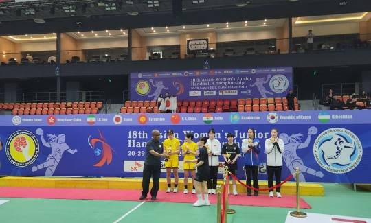 대회 베스트7 시상식 모습. 사진[연합뉴스]