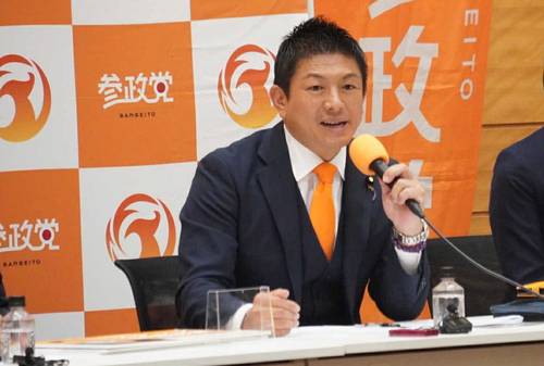 지난달 일본 참의원(상원) 선거에서 대약진한 포퓰리스트 우익 정당인 참정당의 가미야 소헤이 대표. <이미지=본인 소셜미디어 계정>