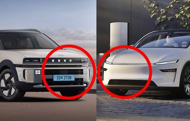 수소차 판매 1위인 신형 넥쏘와 전기차 판매 1위인 테슬라 모델Y [사진출처=현대차, 테슬라/ 편집=최기성 매경 디지털뉴스룸 기자]