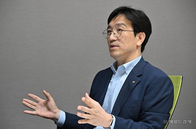 이두나 KB골든라이프 부장이 지난 25일 오후 서울 여의도 KB국민은행 신관에서 헤럴드경제와 인터뷰를 하고 있다. 임세준 기자