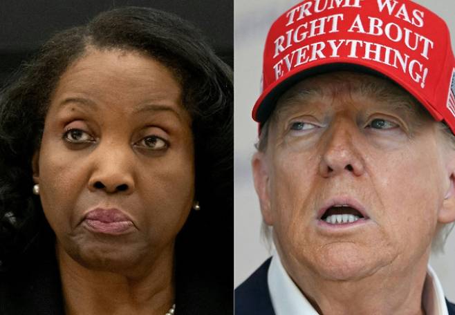 리사 쿡 미국 연방준비제도 이사(왼쪽)와 도널드 트럼프 미국 대통령. 연합뉴스