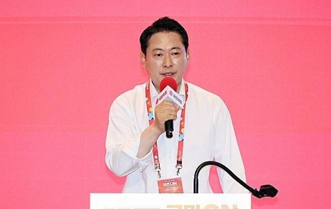 국민의힘 장동혁 대표가 29일 2025 국민의힘 국회의원 연찬회에서 마무리 발언을 하고 있다. 연합뉴스