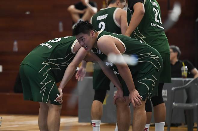 상하이는 29일 한국외대 오바마 홀 특설코트에서 진행된 올팍투어 파이널 결승전에서 단국대에 21-17로 승리하며 우승했다. 사진제공｜대한민국농구협회
