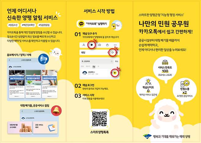 스미트 양평 톡톡 리플릿. 사진=양평군청