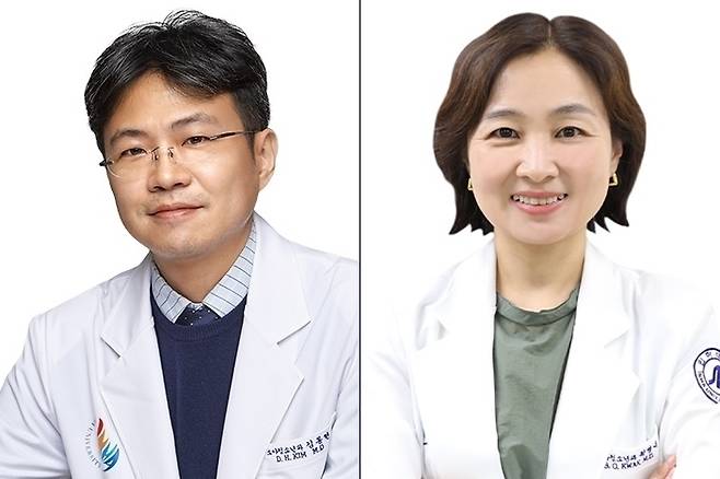 (왼쪽부터)인하대병원 어린이공공전문진료센터 김동현 교수, 곽병옥 교수