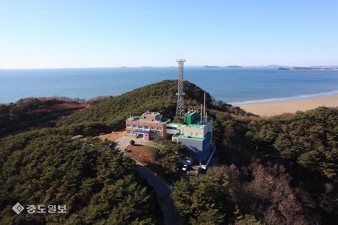 충남 서해안 최끝단 태안군 안면읍에 위치한 국립기상과학원 안면도 지구대기감시소. &nbsp;(사진=기상청 제공)