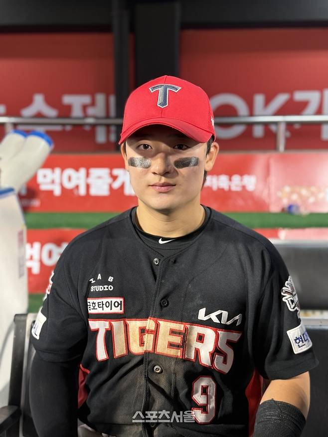 KIA 윤도현이 수원케이티위즈파크에서 열린 2025 KBO리그 KT전 승리 후 인터뷰에 임하고 있다. 수원 | 박연준 기자 duswns0628@sportsseoul.com