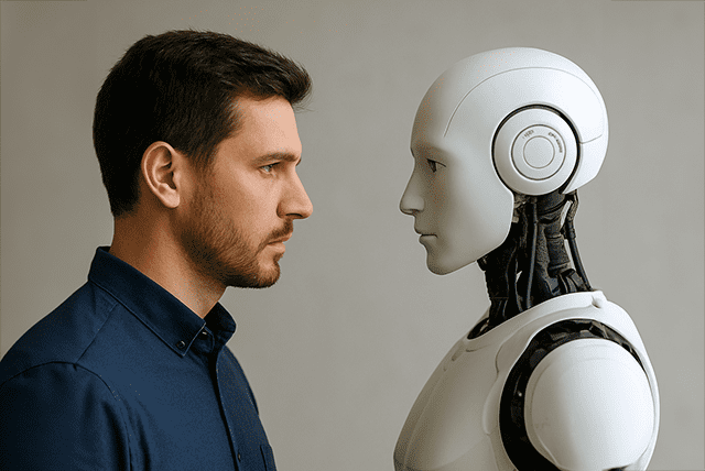 인간 대 로봇 자료 이미지(생성=챗GPT)