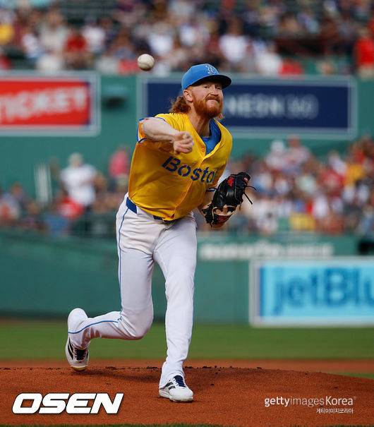 [사진] 보스턴 레드삭스 더스틴 메이. ⓒGettyimages(무단전재 및 재배포 금지)