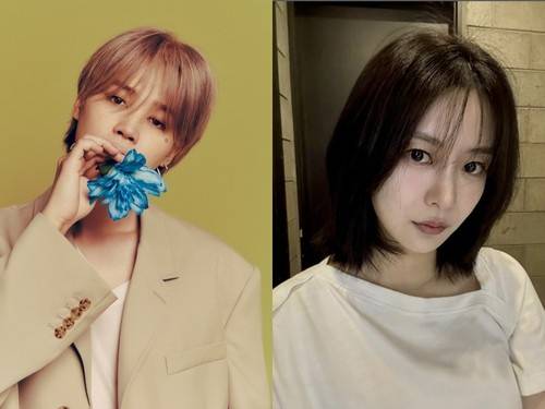 그룹 방탄소년단(BTS) 지민과 배우 송다은. 사진 제공=빅히트 뮤직·송다은 SNS