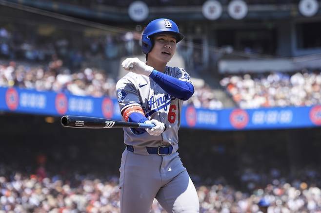 다저스 김혜성은 왼쪽 어깨낭염을 회복하고 9월 MLB 복귀를 앞두고 있다.｜AP뉴시스