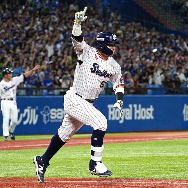 무라카미 무네타카. /사진=야쿠르트 스왈로스 공식 SNS 갈무리