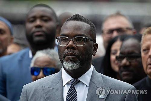 브랜든 존슨 시카고 시장 [AFP 연합뉴스 재판매 및 DB 금지]