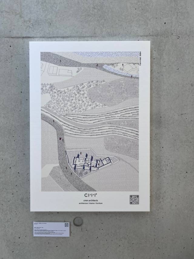 울산 울주군 ‘그릿비 서생점'에서 열고 있는 ‘건축가의 그래픽’ 전시에 출품된 다양한 작품들. BAM 제공