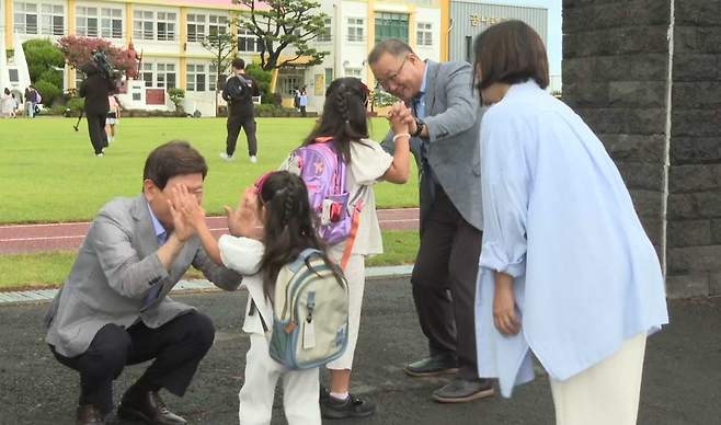1일 오전 '제주 농어촌유학' 시범사업이 시작된 제주시 구좌읍 평대초등학교 교육 현장. ⓒ제주의소리