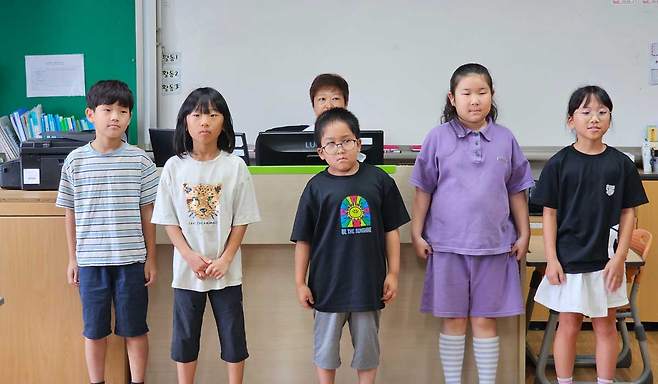 1일 오전 '제주 농어촌유학' 시범사업이 시작된 제주시 구좌읍 평대초등학교 교육 현장. ⓒ제주의소리