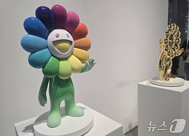 무라카미 다카시 개인전 전시 전경. ⓒ 뉴스1 김정한 기자