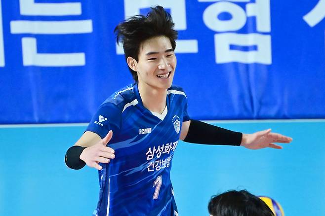 삼성화재 김우진. 사진 | 한국배구연맹