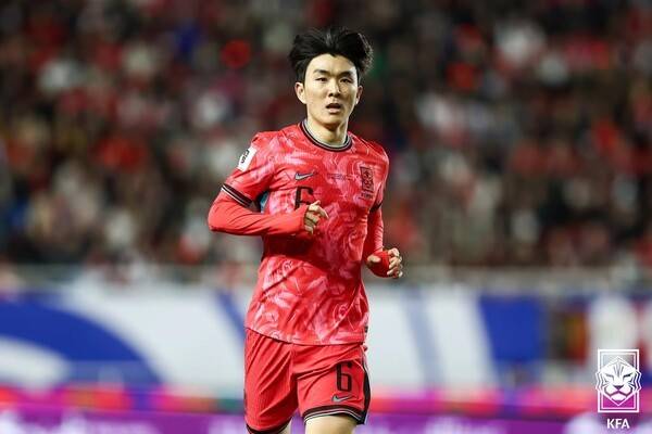 한국 대표팀 미드필더 황인범. /사진=대한축구협회