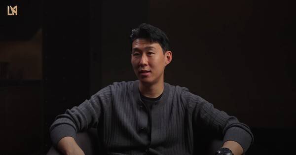 미국 메이저리그사커(MLS) 로스앤젤레스FC(LAFC) 손흥민이 구단 첫 공식 인터뷰 중인 모습. /사진=LAFC 공식 유튜브