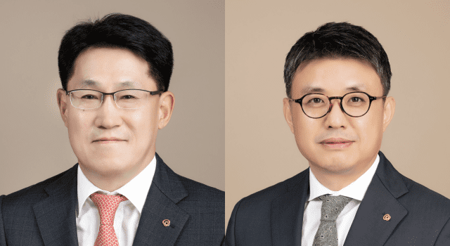 류두형 한화 글로벌 대표, 김종서 한화엔진 대표 내정자 (사진=한화그룹)