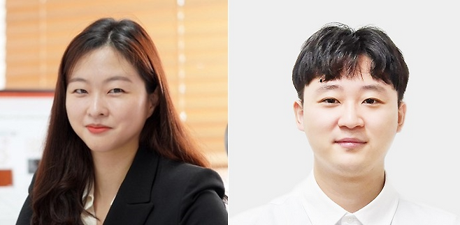 왼쪽부터 박선아 포스텍 교수, 통합과정 김신협 씨