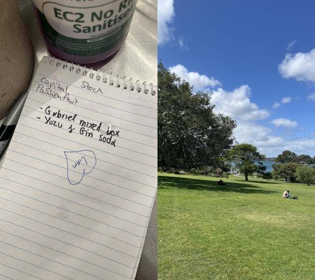 정모씨가 지난해 호주 워킹홀리데이 중 찍은 사진. 왼쪽은 그가 일했던 카페 메모, 오른쪽은 살던 동네. 독자 제공