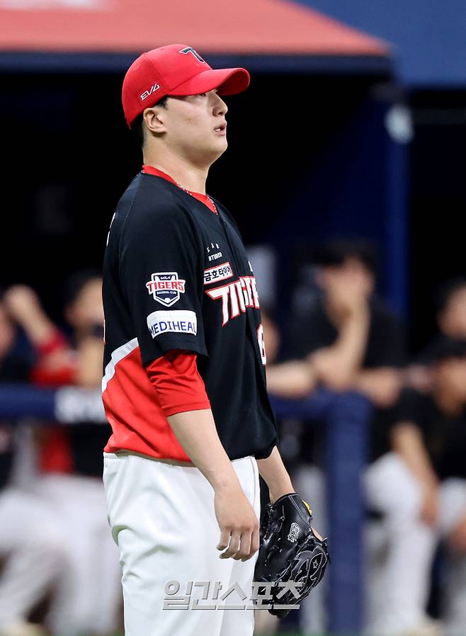 최근 연이은 부진으로 KIA 불펜의 고민으로 떠오른 정해영. IS 포토
