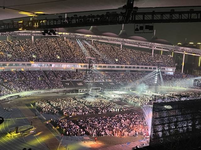 인천문학주경기장 공연 모습. SSG 제공