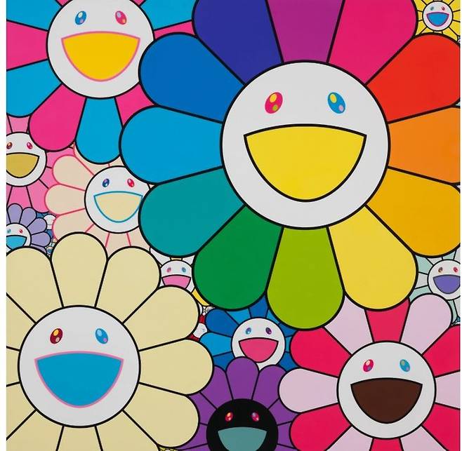 Takashi Murakami Superflat Shangri-La Square, 2025 Acrylic on canvas mounted on aluminum frame 47 1/4 x 47 1/4 inches (120 x 120 cm) ©2025 Takashi Murakami/Kaikai Kiki Co., Ltd. All Rights Reserved Photo: Kei Okano Courtesy the artist and Gagosian *재판매 및 DB 금지