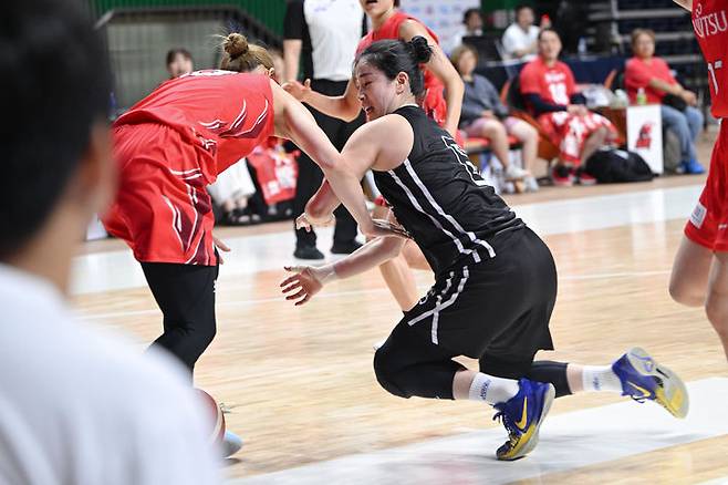 [서울=뉴시스] 여자프로농구 용인 삼성생명의 김아름. (사진=WKBL 제공) *재판매 및 DB 금지