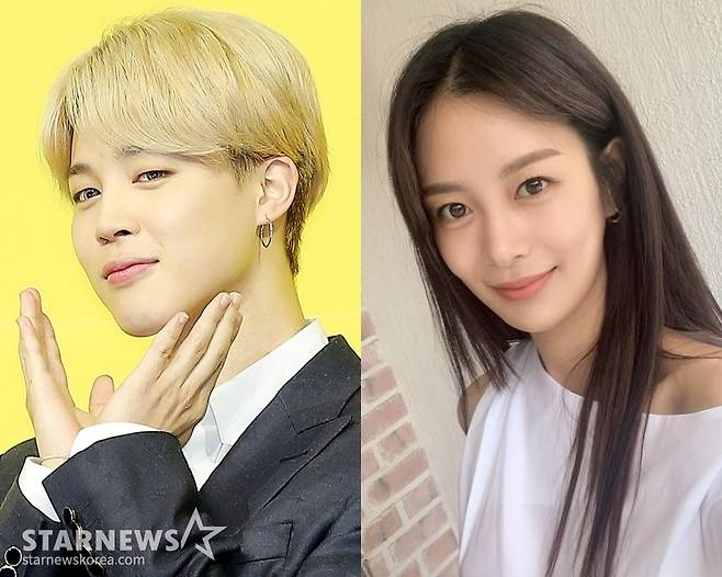 방탄소년단 지민, 송다은 /사진=스타뉴스, 송다은 SNS