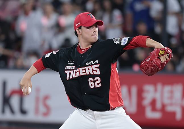 8월 31일 KT전 세이브 상황에서 등판한 정해영. /사진=KIA 타이거즈