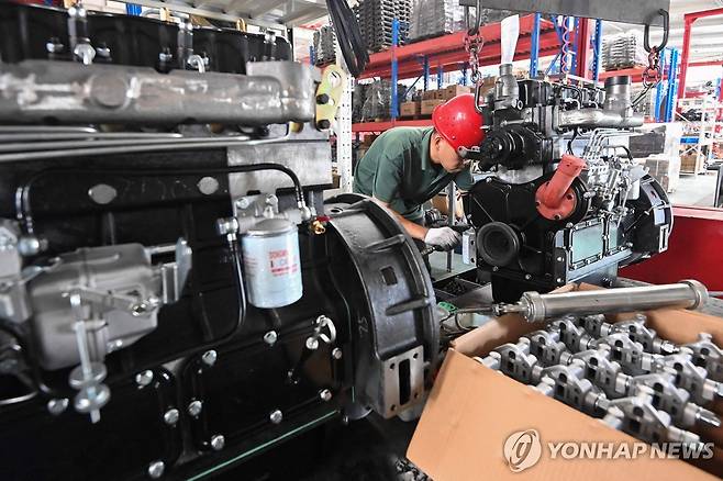 중국 제조업 경기 부진  [AFP 연합뉴스 자료사진. 재판매 및 DB 금지]