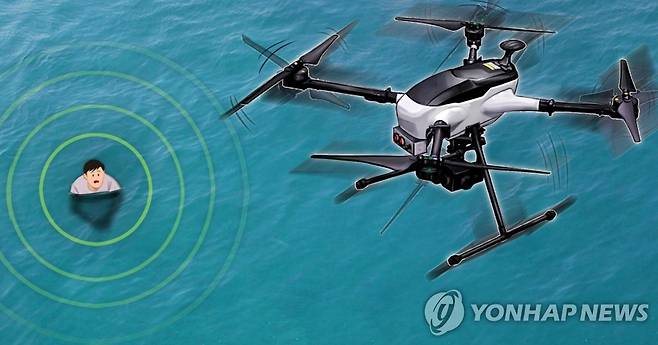 드론으로 실종자 수색 (PG) [홍소영 제작] 일러스트