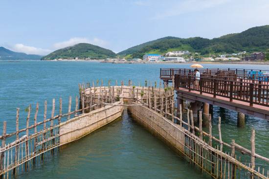 남해 죽방렴.